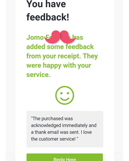 Thank you.. Feedback from a returning customer